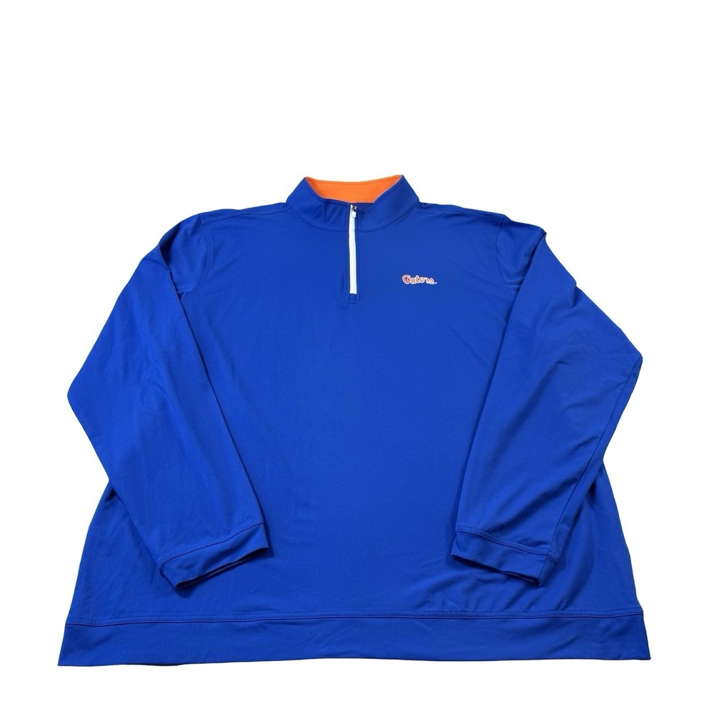 Rhoback X Florida Gators Blue L/S Half Zip Performance Pullover Size 3XL